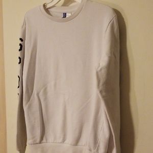 Men's H&M Divided white Sweatshirt size Medium